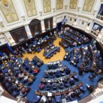 Vista general de una sesión ordinaria de la Cámara de Diputados de la provincia de Buenos Aires.