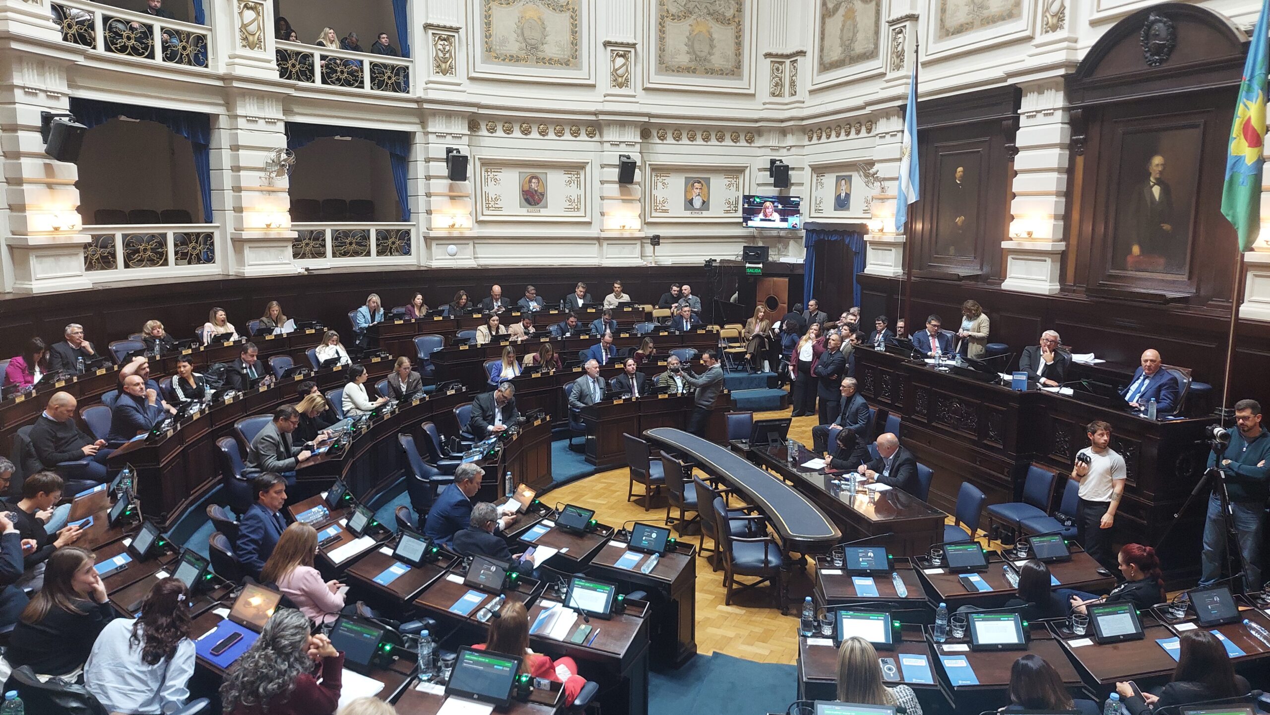 Recinto de la Cámara de Diputados bonaerense durante una sesión